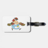 Étiquette À Bagage Funny Busy Waitress Overworked Server (Dos horizontal)