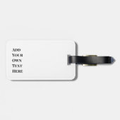 Étiquette À Bagage Funny Cartoon Fish Ocean Pun (Dos horizontal)