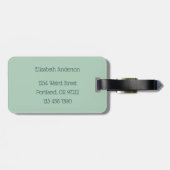 Étiquette À Bagage Funny Champignon caractère fou (Dos horizontal)