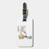 Étiquette À Bagage Funny Doctor Teaching Foot Anatomy (Devant Vertical)