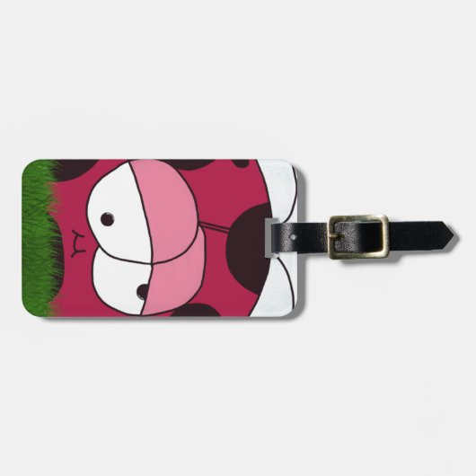 Étiquette À Bagage Funny et Chubby Ladybug (Devant horizontal)