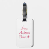 Étiquette À Bagage Funny et Euphoric Ladybug (Dos Vertical)