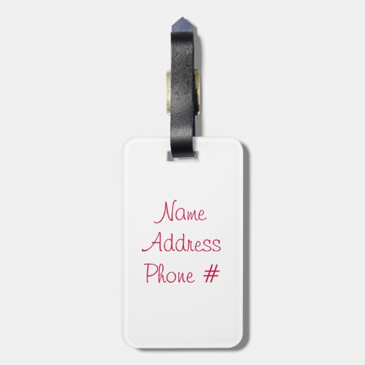 Étiquette À Bagage Funny et Euphoric Ladybug (Dos Vertical)