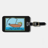 Étiquette À Bagage Funny Fisherman's (Devant horizontal)