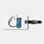 Étiquette À Bagage Funny Gas Pump Fuel Station (Dos horizontal)