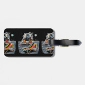 Étiquette À Bagage Funny German towel  (Dos horizontal)