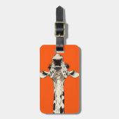 Étiquette À Bagage Funny Giraffe (Devant Vertical)