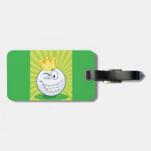 Étiquette À Bagage Funny Golf Ball King Of Golf (Dos horizontal)