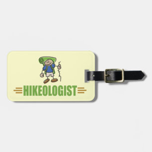Étiquette À Bagage Funny Hiker