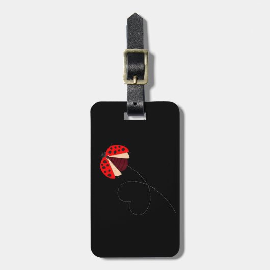 Étiquette À Bagage Funny Ladybug (Devant Vertical)