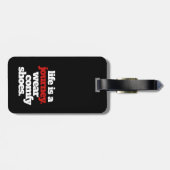 Étiquette À Bagage Funny Life is a Journey ... (Dos horizontal)