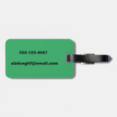 ÉTIQUETTE À BAGAGE FUNNY PERTOM OÙ ÉTIEZ-VOUS ? (Dos horizontal)