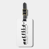 Étiquette À Bagage Funny Pickleball Evolution personnalisée (Devant Vertical)