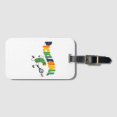 Étiquette À Bagage Funny Pickleball Pickle Playing Pickleball (Devant Horizontal)