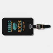 Étiquette À Bagage Funny Retraité Plan de retraite Croisière Vacances (Devant horizontal)