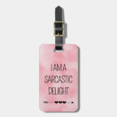 Étiquette À Bagage Funny Sarcasm Travel (Devant Vertical)