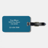 Étiquette À Bagage Funny Sarcastic Orange Cat Cartoon (Dos horizontal)