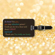 Funny Shout Mon nom Humour Custom Travel Bagages