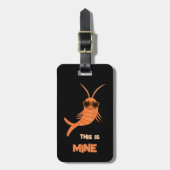 Étiquette À Bagage Funny shrimp (Devant Vertical)