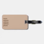 Étiquette À Bagage Funny Sporty Giraffe (Dos horizontal)