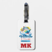 Étiquette À Bagage Funny Vacation Cruise (Dos Vertical)