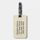 Étiquette À Bagage Future Madame folle Funny Design de chat (Dos Vertical)