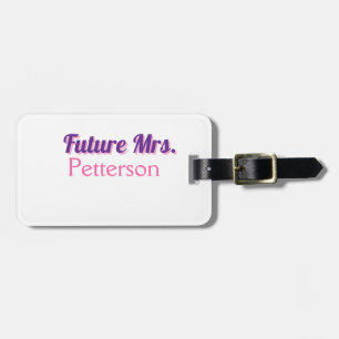 Étiquette À Bagage Future Mme ajouter nommariée mariage enterrement d