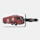 Étiquette À Bagage Futuristic Red Sci-Fi Command Vehicle (Dos horizontal)