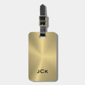 Étiquette À Bagage G Design métallique Acier Inoxydable Étiquette des (Devant Vertical)