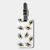 Étiquette À Bagage Gaffez la copie d'abeille - copie naturelle (Devant Vertical)