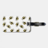 Étiquette À Bagage Gaffez la copie d'abeille - copie naturelle (Dos horizontal)