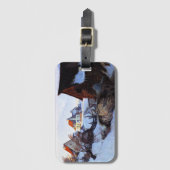 Étiquette À Bagage Gagnon - Matin du printemps, Baie-Saint-Paul (Devant Vertical)