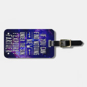 Étiquette À Bagage Galaxie / Nébuleuse de l'espace extra-atmosphériqu (Devant horizontal)