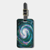 Étiquette À Bagage Galaxie peinte à la main (Devant Vertical)