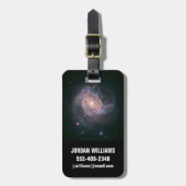 Étiquette À Bagage Galaxie spirale barrée Messier 83.2 (Devant Vertical)