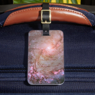 Étiquette À Bagage Galaxie Spirale M83, Ablaze Avec Formation Star.