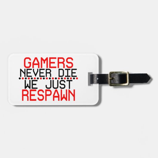 Étiquette À Bagage Gamers Respawn (Devant horizontal)