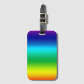 Étiquette À Bagage Gamme de couleurs vive arc-en-ciel (Devant Vertical)