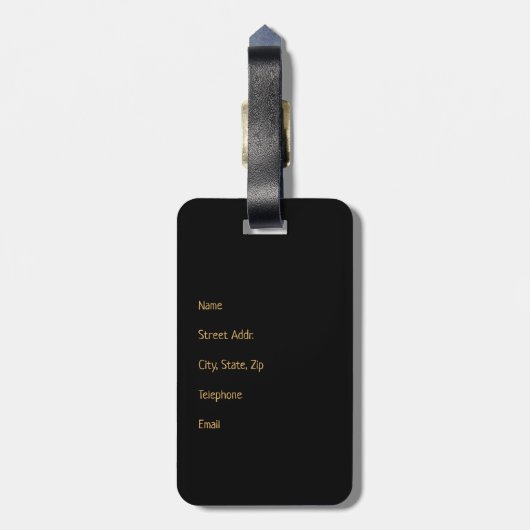 Étiquette À Bagage Ganesha (Dos Vertical)