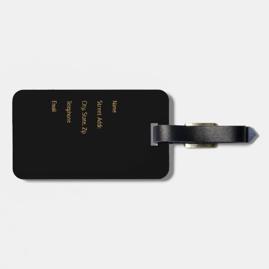 Étiquette À Bagage Ganesha (Dos horizontal)