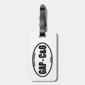 Étiquette À Bagage GAP - C&O Towpath Oval (Dos Vertical)