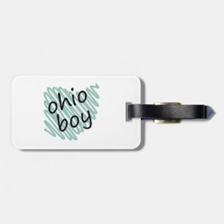 Étiquette À Bagage Garçon de l'Ohio sur le dessin de carte de l'Ohio