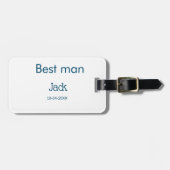 Étiquette À Bagage garçon d'honneur témoin ajouter nom texte bachelor (Devant horizontal)