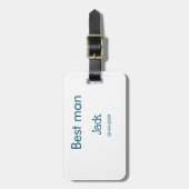 Étiquette À Bagage garçon d'honneur témoin ajouter nom texte enterrem (Devant Vertical)