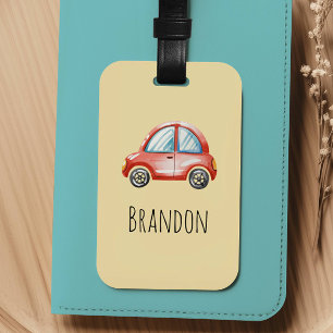Étiquette À Bagage Garçon Mignon Voiture Enfants