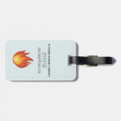 Étiquette À Bagage Garçons Jote Pompier Moteur d'incendie Camion Enfa (Dos horizontal)