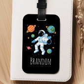 Étiquette À Bagage Garçons Mignons Astronaute Spatial Enfants