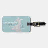 Étiquette À Bagage Garde Couleur Avec Danse Spin | Balise de bagage (Devant horizontal)