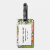 Étiquette À Bagage Garden Pastels (Dos Vertical)