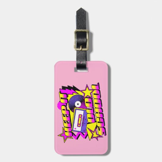 Étiquette À Bagage Gardez l'ancienne école (Devant Vertical)